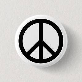 Witte Vredessymbool Button