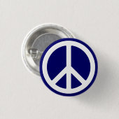 Witte Vredessymbool Button (Voorkant /achterkant)