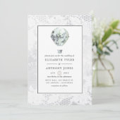 Witte Vrijgezellenfeest Kaart (Staand voorkant)