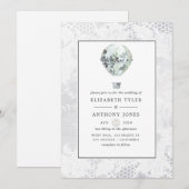 Witte Vrijgezellenfeest Kaart (Voorkant / Achterkant)