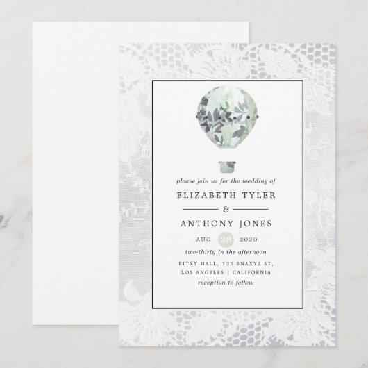 Witte Vrijgezellenfeest Kaart (Voorkant / Achterkant)