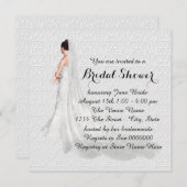 Witte Vrijgezellenfeest Kaart (Voorkant / Achterkant)