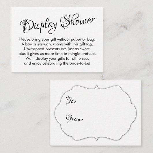 , witte Vrijgezellenfeest zonder omloopkaart Informatiekaartje (Voorkant / Achterkant)