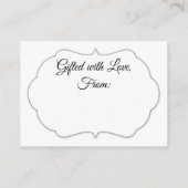 , witte Vrijgezellenfeest zonder omloopkaart Informatiekaartje (Achterkant)