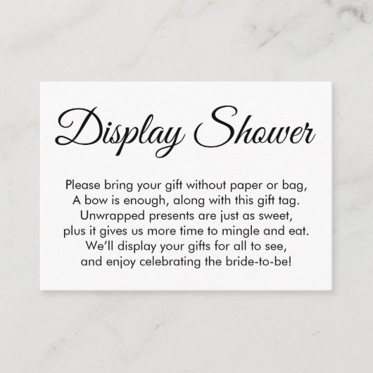 , witte Vrijgezellenfeest zonder omloopkaart Informatiekaartje (Voorkant)