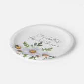 Witte vrijgezellenfeesten borden papieren bordje (Gekanteld)