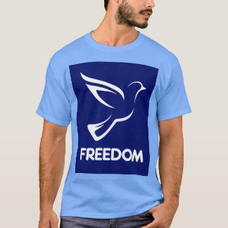 Witte vrijheidsduif t-shirt