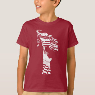 Witte Vrijheidsvlag op 4 juli T-shirt