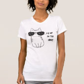 Witte vrouw T-shirt - niet in stemming (Voorkant)