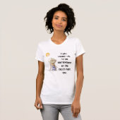 Witte Vrouwen T-shirt - klaar voor het strand (Voorkant volledig)