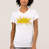 Witte Vrouwen T-shirt met popcorn 🍿 (Voorkant)