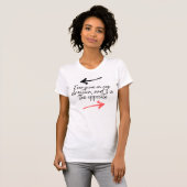 Witte Vrouwen T-shirt - Wees het tegenovergestelde (Voorkant volledig)