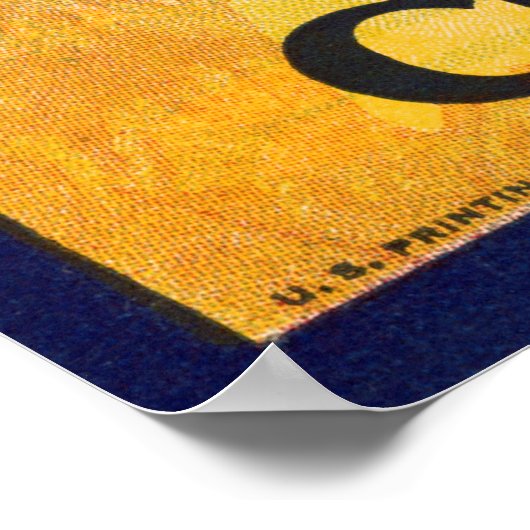  WITTE VRUCHTEN VERPAKKINGSLABEL VOOR KRUIDENTEELT POSTER (Hoek)