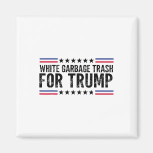 Witte vuilnis voor Trump stemt op Trump Magneet
