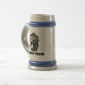 Witte vuilnisbak bierpul (Voorkant links)