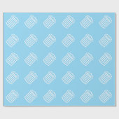 Witte Vuilnisbak Symbool Cadeaupapier (Vlak)