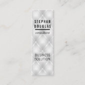 Witte vulling met toegevoegd materiaal mini visitekaartje (Voorkant)