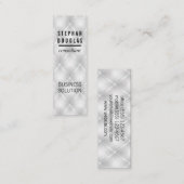 Witte vulling met toegevoegd materiaal mini visitekaartje (Voorkant / Achterkant)