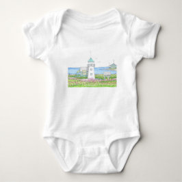 Witte Vuurtoren Baby Eén Stuk Romper