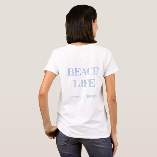 Witte Vuurtoren Dames Tshirt (Achterkant volledig)