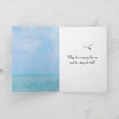 Witte Vuurtoren en Zeilboot Sympathie Kaart (Binnen)