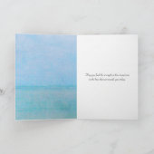 Witte vuurtoren en zeilboot sympathie kaart (Binnen)