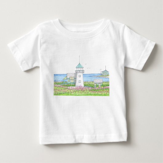 Witte Vuurtoren Kids T-shirt (Voorkant)