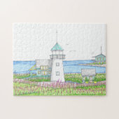 Witte Vuurtoren Puzzel (Horizontaal)