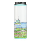 Witte Vuurtoren Tumbler Thermosbeker (Achterkant)