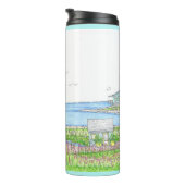 Witte Vuurtoren Tumbler Thermosbeker (Geroteerd rechts)