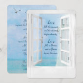 Witte vuurtorenWaterverf in Venster Kaart (Voorkant / Achterkant)