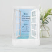 Witte vuurtorenWaterverf in Venster Kaart (Staand voorkant)