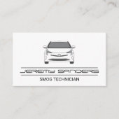 witte wagen | Automatisch Visitekaartje (Voorkant)