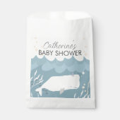 witte walvis Baby shower Bedankzakje (Voorkant)