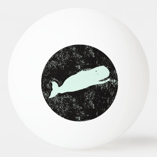 witte walvis pongbal pingpongbal (Voorkant)