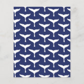 Witte walvis Zee Dierblauwe Oceaan Marien Flyer (Achterkant)