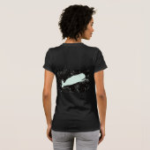 Witte walvis zwart t-shirt (Achterkant volledig)
