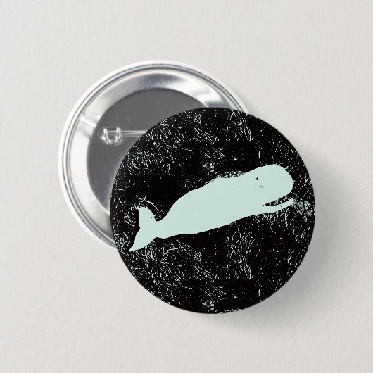 witte walvisknop ronde button 5,7 cm (Voorkant /achterkant)