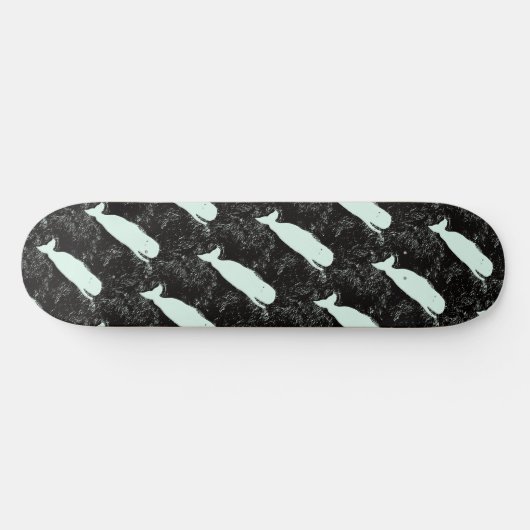 Witte walvissen zwarte Thunder_Cove Persoonlijk Skateboard (Horizontaal)