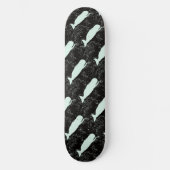 Witte walvissen zwarte Thunder_Cove Persoonlijk Skateboard (Voorkant)