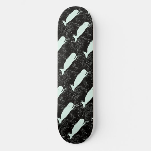 Witte walvissen zwarte Thunder_Cove Persoonlijk Skateboard (Voorkant)