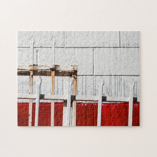 Witte wand legpuzzel (Horizontaal)
