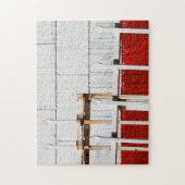 Witte wand legpuzzel (Verticaal)
