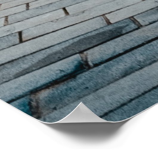 Witte wandtegels poster (Hoek)