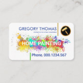 Witte Wandverf Startpagina Verf. Visitekaartje (Voorkant)