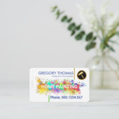 Witte Wandverf Startpagina Verf. Visitekaartje (Staand voorkant)