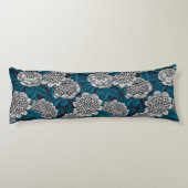 Witte waratabloemen lichaamskussen (Achterkant)