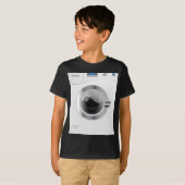 Witte Wasautomaat T-shirt (Voorkant volledig)