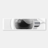 Witte wasmachine bumpersticker (Voorkant)