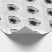 Witte wasmachine cadeaupapier (Hoek)